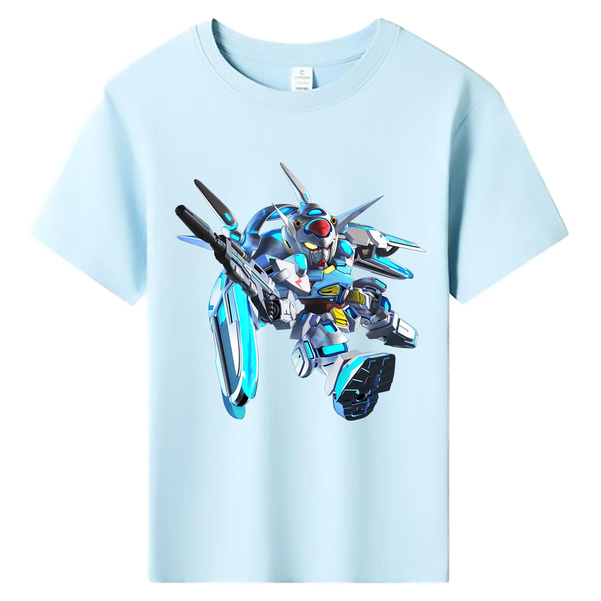 （画像用） 機動戦士ガンダム Mobile Suit Gundam 綿100％キッズTシャツ（フロントプリント）